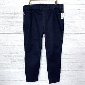 New Lands' End Women's Denim High Rise Elastic Waist Jeans style 519916 size 20W